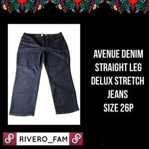 AVENUE DENIM | STRAIGHT LEG | DELUX STRETCH JEAN'S |  SIZE 26P